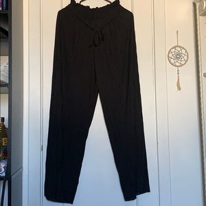 Soft pleated flowy pants